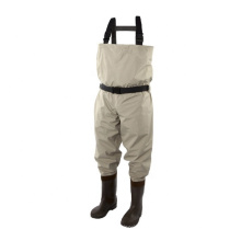 Cheap Waterproof Breathable Fishing Chest Wader with PVC Moulded Boots